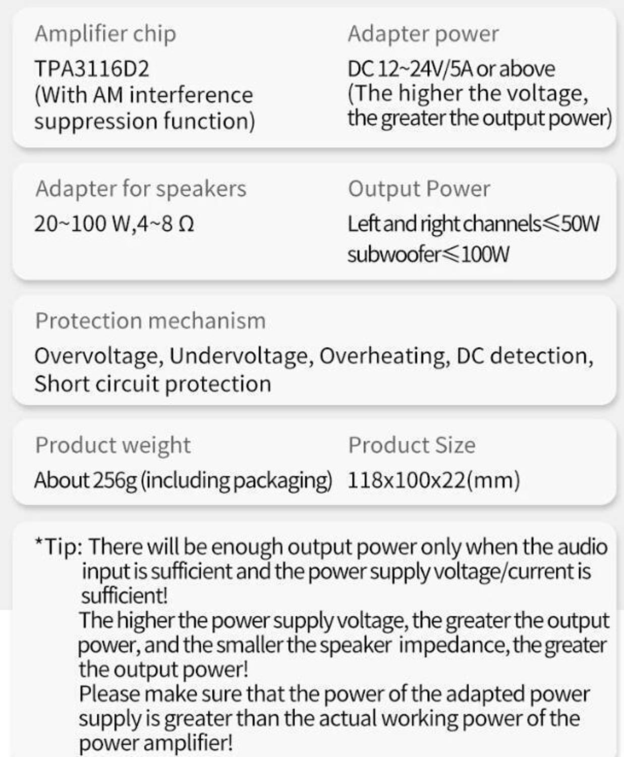 IOTaudios ZK-TB21 5.0 Power Amplifier 2*50W+100W - Image 4