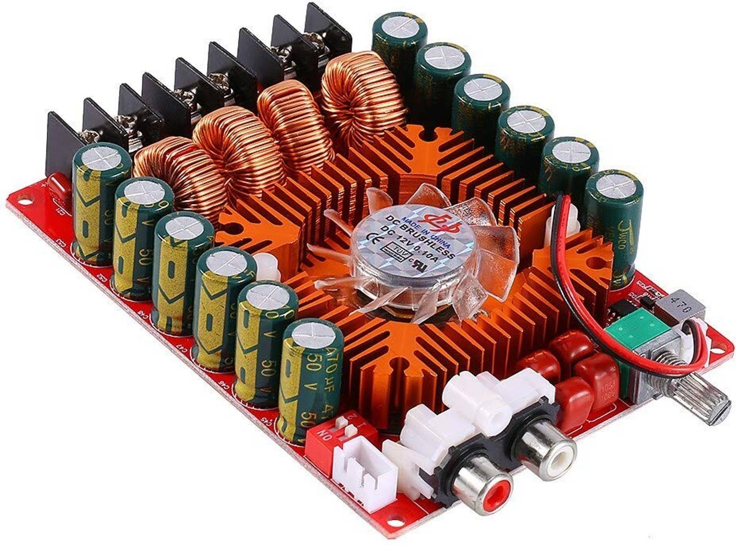 Electrobot TDA7498E 2x160W Amplifier Board with Fan - Image 4