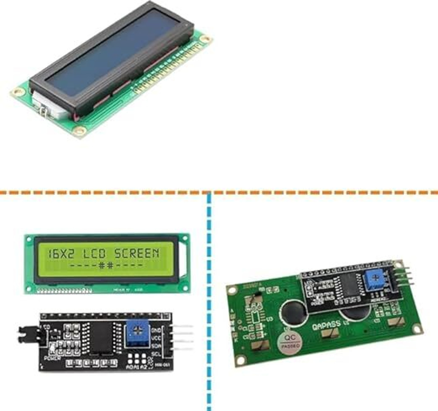 Image of Testin Electronics DIY NodeMCU Robotics Kit with LCD IR Sensor HC-SR04 Servo Breadboard Educational Electronic Hobby Kit
