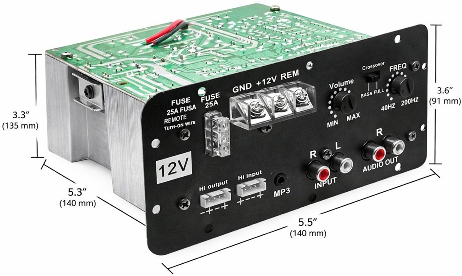 Image of SG Flash QUALITY 12V Dual Channel 120W Multi Channel Car Amplifier Power Supply Electronic Hobby Kit