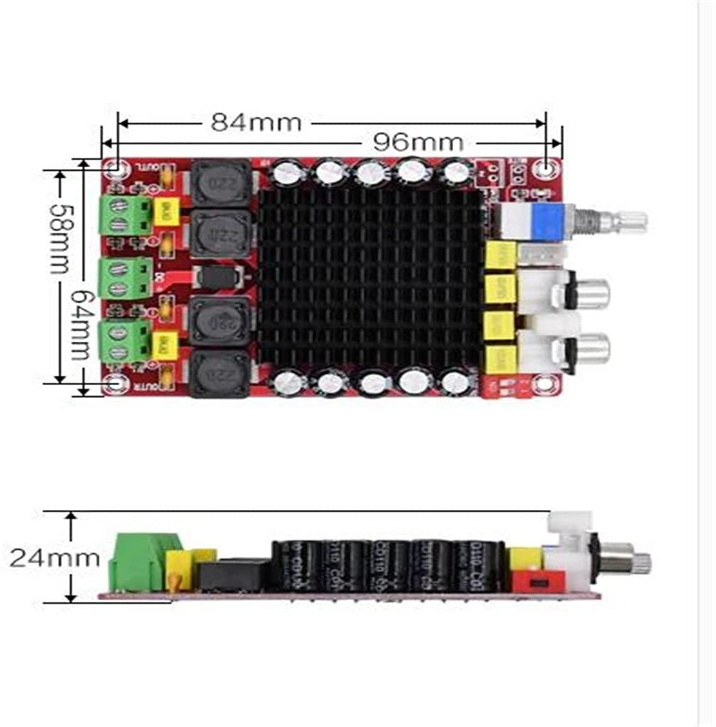 Image of EASTRA HIGH Digital Amplifier Board 2x 100w Amplifiers Amplificador Audio Power Supply Electronic Hobby Kit