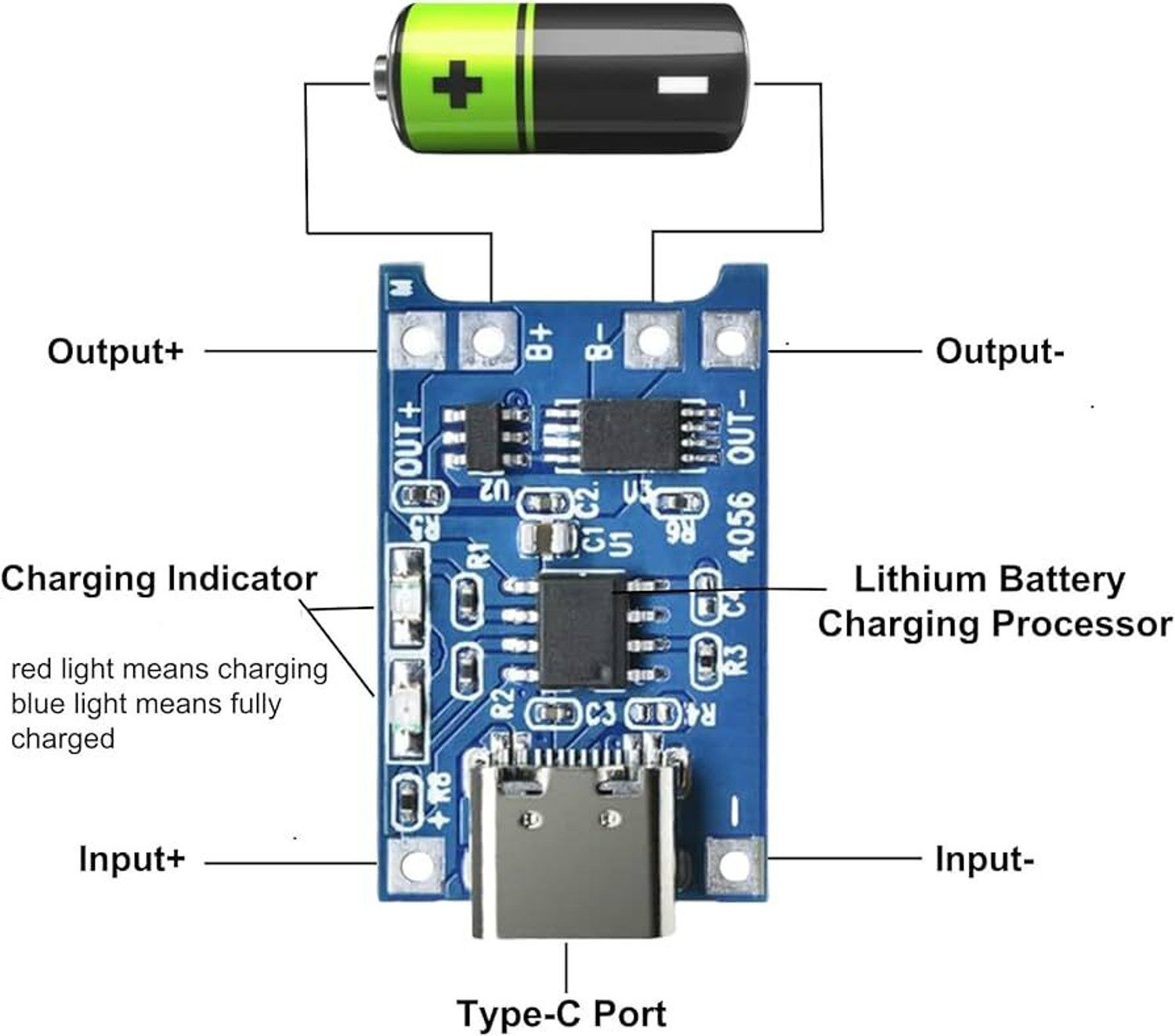 Image of AARL 18650 Lithium Battery Kit with Charging Module Educational Electronic Hobby Kit