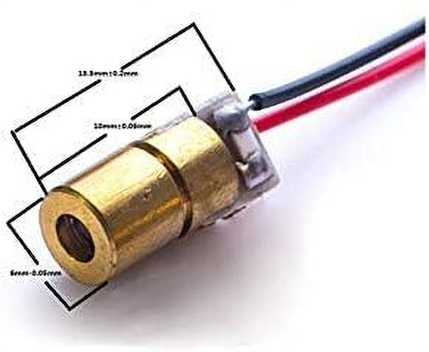 Image of Khyrud 5V 650nm 5mW Red Dot Laser Head Diode 6mm Transmitter Module for Arduino Light Electronic Hobby Kit