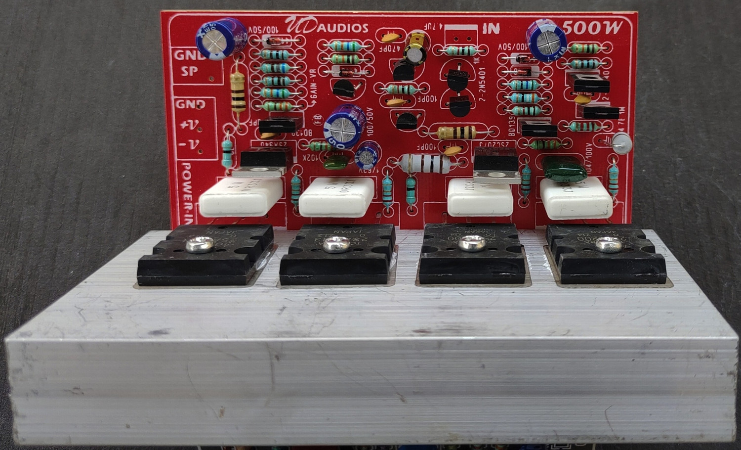 Image of High Tech 500 Watt MONO 4TR Amplifier Board,BEST Audio Performance DC24v To45v Dual Supply Electronic Components Electronic Hobby Kit