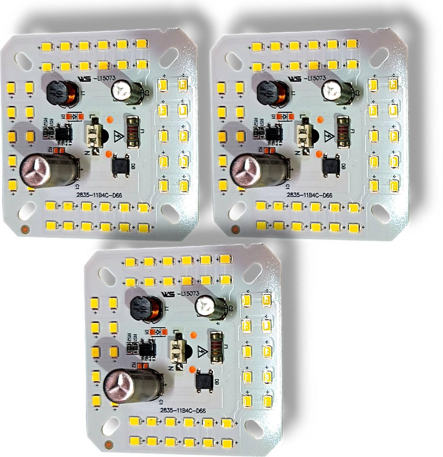 AVISRI 3 PCS 50 Watt Alpha DOB Direct On Board LED Bulb Raw Material WHITE Color Light Electronic Hobby Kit