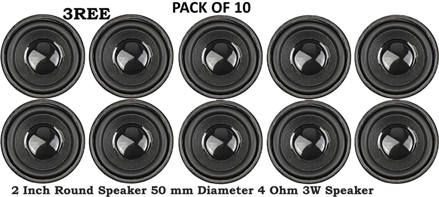 3REE JK 2 inch Round Speaker 50 mm Diameter 4 Ohm 3W Speaker Electronic Components Electronic Hobby Kit
