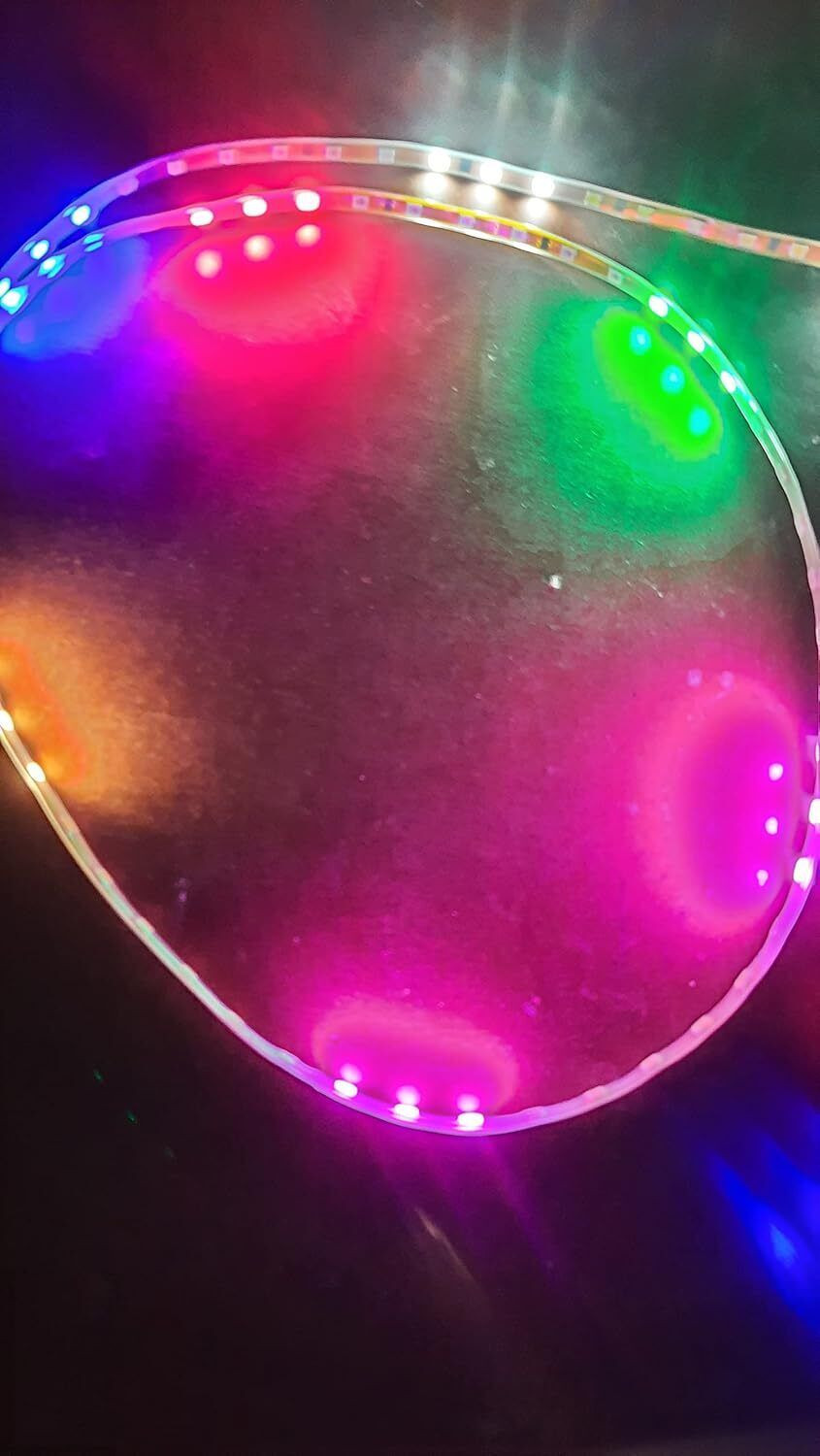 Image of Malati 1 Meter long 12 Volt DC RGB Led Strip, Auto Color Changing Flexible Water Proof Light Electronic Hobby Kit