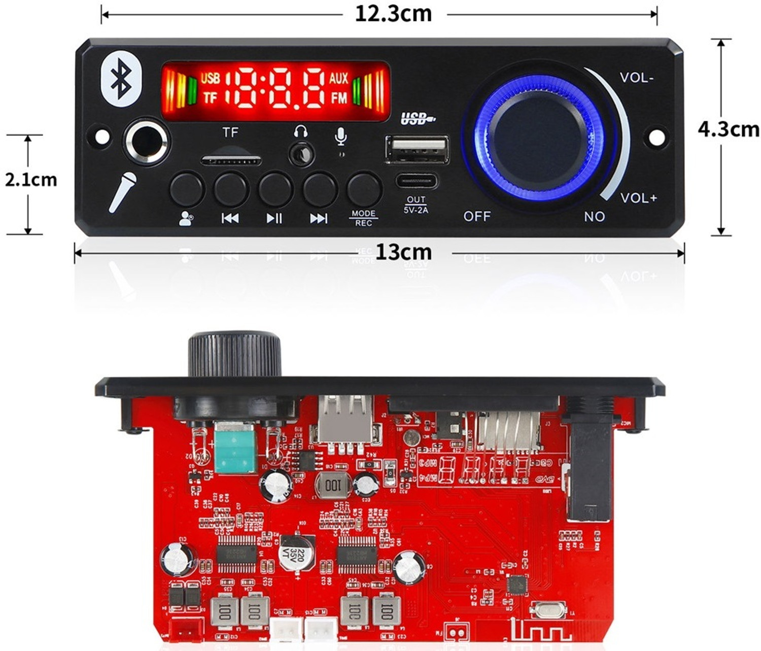 Image of 3REE HIGH QULITY Bluetooth-compatible Car MP3 Board Music Player Speakers Electronic Components Electronic Hobby Kit