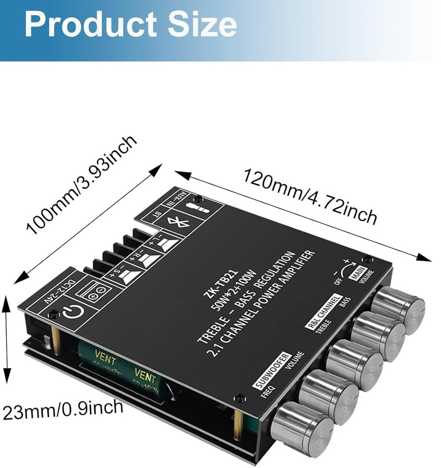 Image of EASTRA TPA3116D2 ZK-TB 21 50w*2+100w 21 Ampl -EHK2659 Electronic Components Electronic Hobby Kit