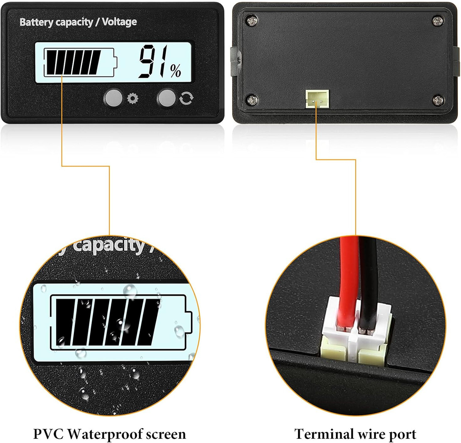 Image of HouseOfCommon PREMIUM Lcd Battery Capacity Indicator Voltmeter Voltage Probe and Tester Electronic Hobby Kit