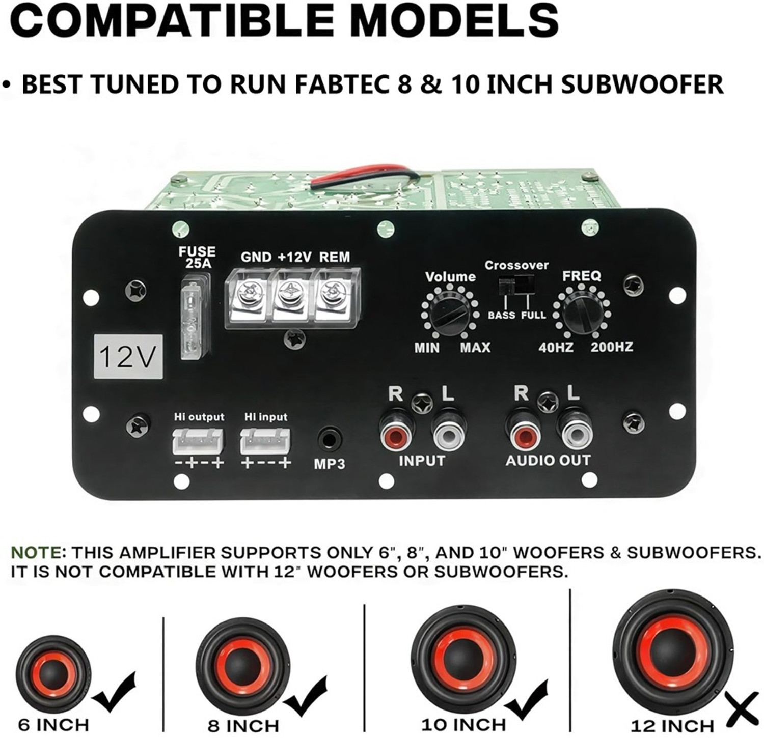 Image of SG Flash QUALITY 12V Dual Channel 120W Multi Channel Car Amplifier Power Supply Electronic Hobby Kit