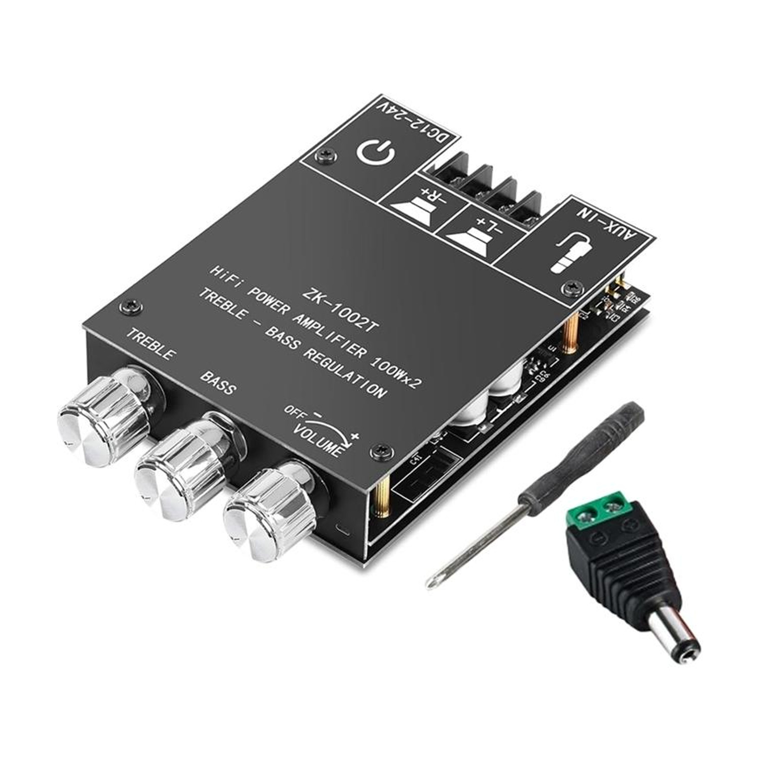 Image of IOTaudios ZK-1002T TPA3116D2 100W+100W Dual Channel With Treble & Bass Control, Miscellaneous Electronic Hobby Kit