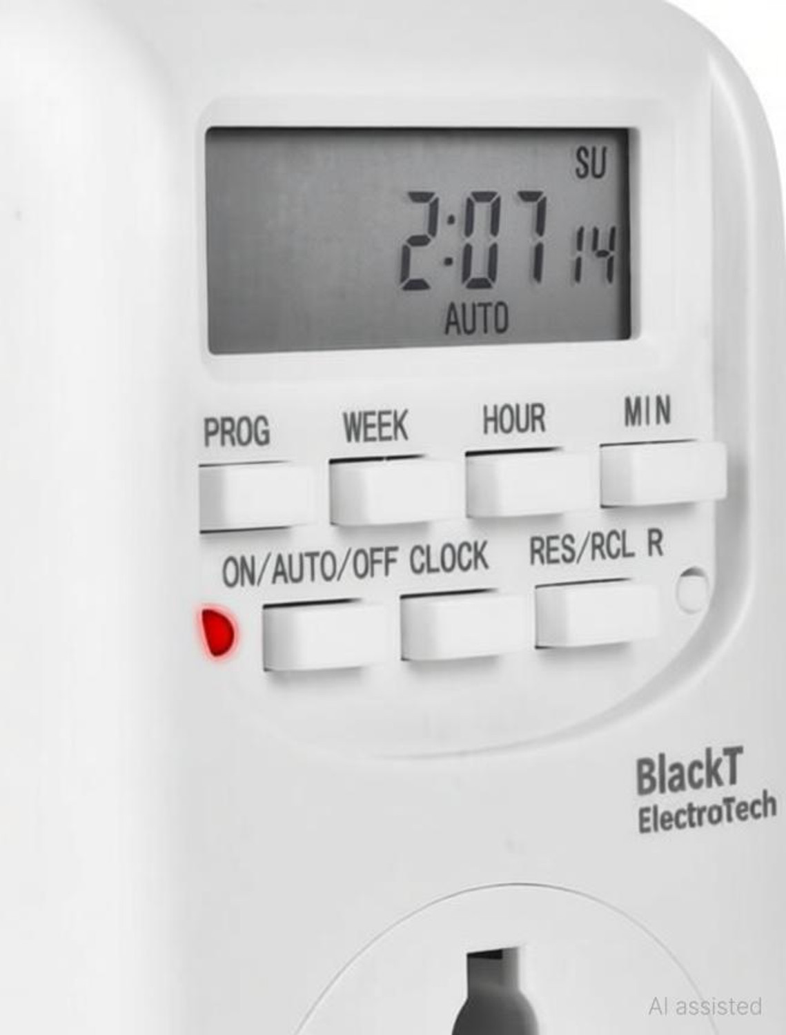 Image of Blackt Electrotech BT41P3 3 PIN Plug-in 24x7 Digital Programmable Timer Switch for Lights Control Programmable Electronic Timer Switch