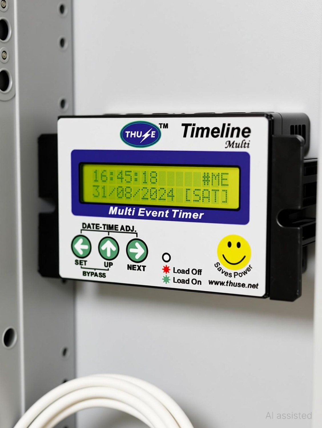 Image of THUSE Multi-event Timer with 50 Programs, LCD Display & Power Backup Programmable Electronic Timer Switch