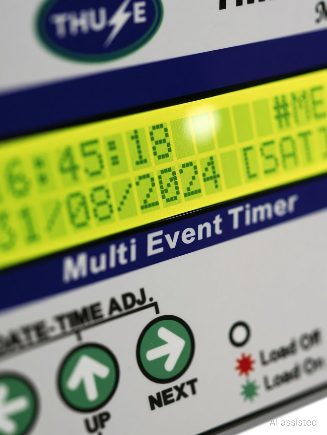 Image of THUSE Multi-event Timer with 50 Programs, LCD Display & Power Backup Programmable Electronic Timer Switch