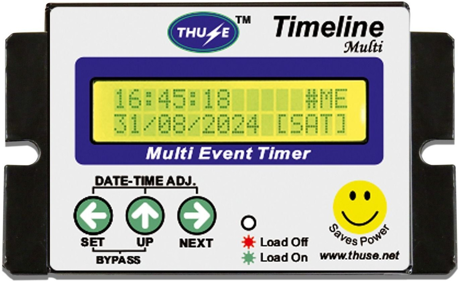 Image of THUSE Multi-event Timer with 50 Programs, LCD Display & Power Backup Programmable Electronic Timer Switch