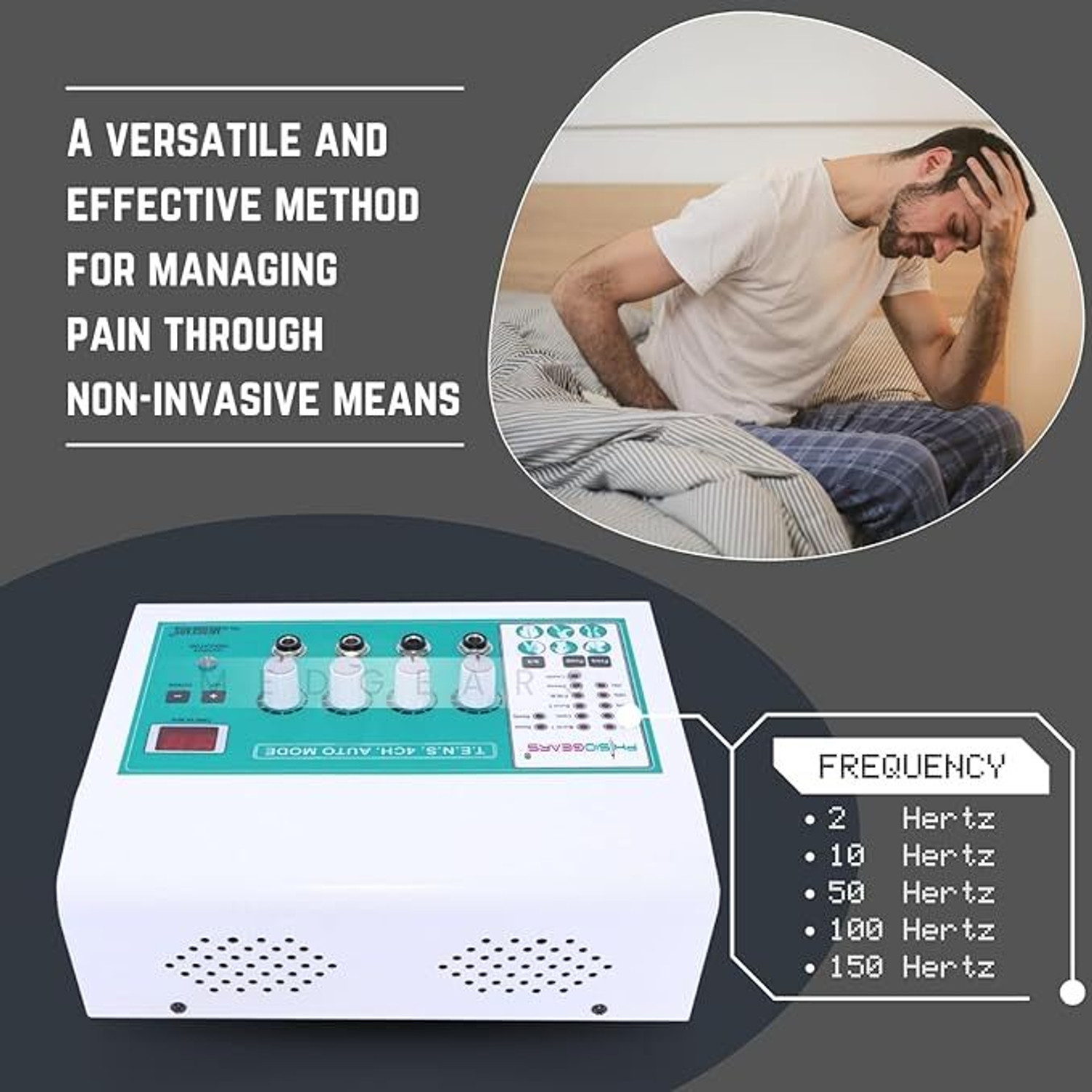 Image of Micro medical services 4 Channel Tens Auto Mode Multi-Function Physiotherapy Nerve Electrotherapy Physiotherapy Electrotherapy Device