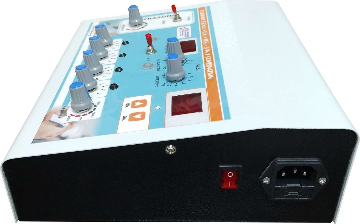 Image of STAR PHYSIO ELECTRONICS 4 Channel 3 in 1 Combination Tens Physiotherapy Machine (TENS + US + MS) Combo Physiotherapy Machine 3 IN 1 Tens 4 Channel + MS +Ultrasonic Therapy Electrotherapy Device (For Pain relief Ultrasound Machine Electrotherapy Device with 1 year warranty)
