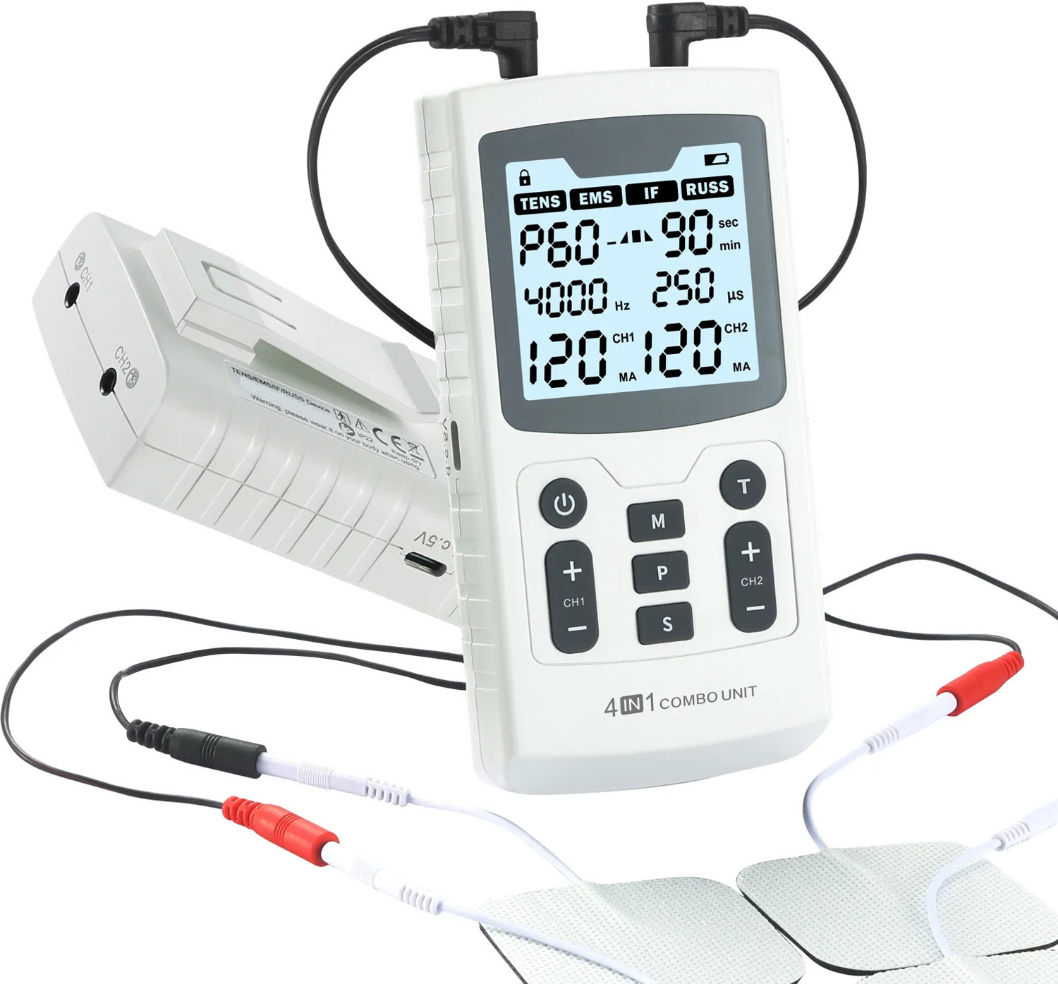 Image of Ultrasound Therapy Delta 4 in 1 Combotherapy Interferential Tens EMS IFT electroherapy Electrotherapy Device