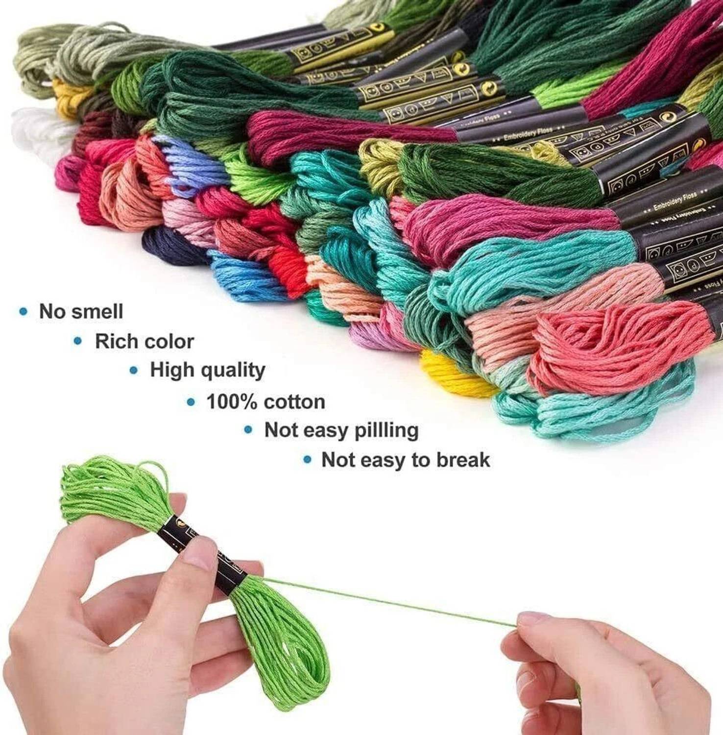 Gemsy Embroidery Kit for Beginners Pack of 108 - Image 3