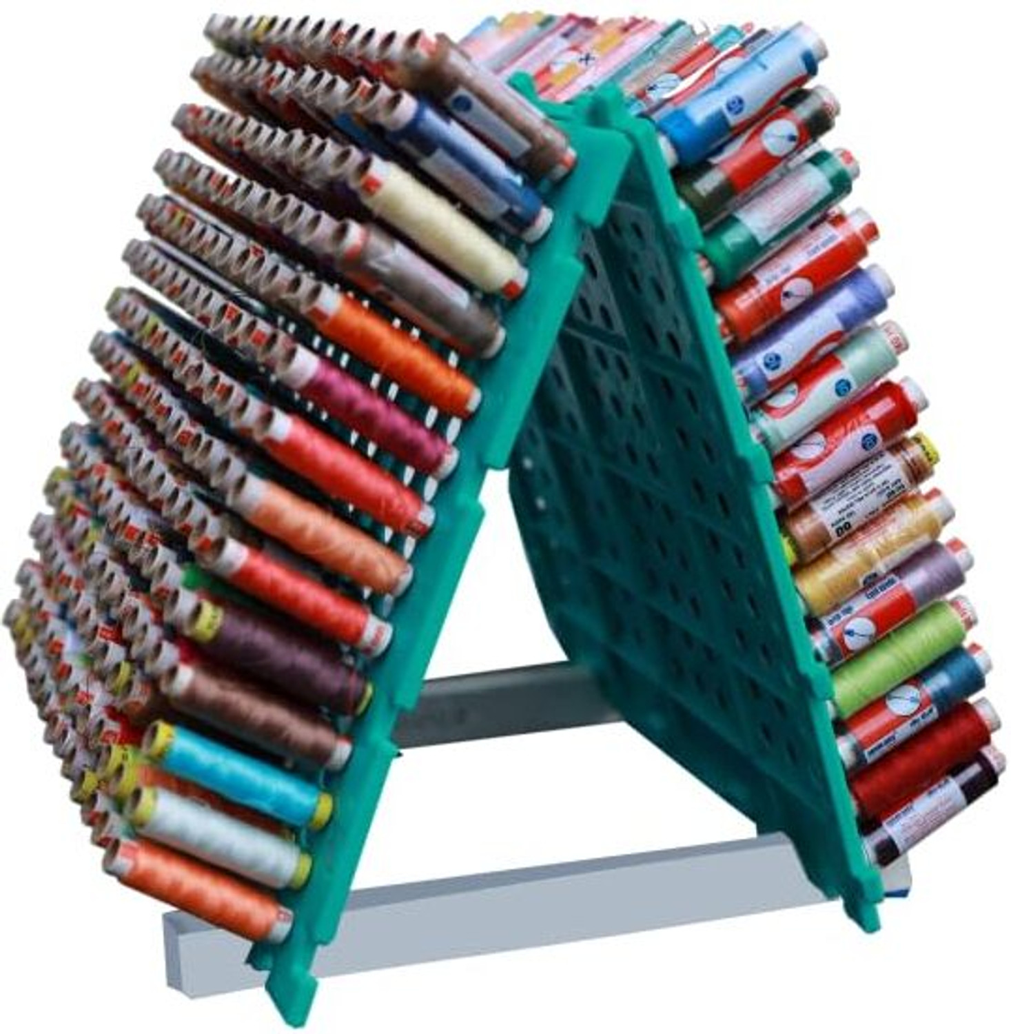 Image of prabhas designs Wall Mounted Spools Thread Holder Stand (Holds 392 Thread) | Thread Rack Sewing Kit