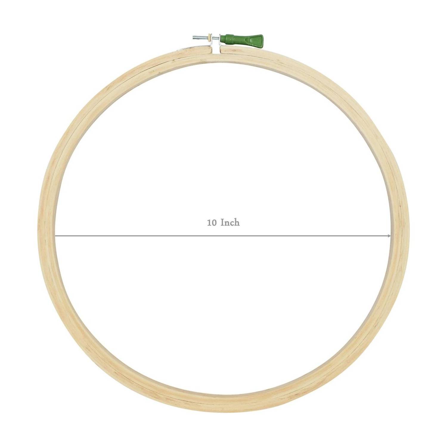 ASIAN HOBBY CRAFTS 6 Pieces 10 Inch Wooden Embroidery Hoop Ring Frame Embroidery Hoop