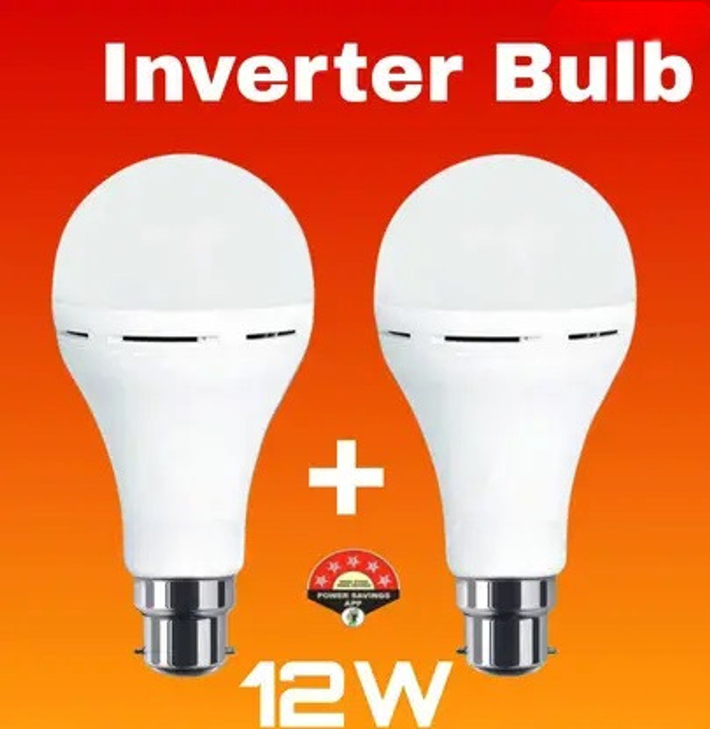 Image of Gold Nation 12W Charging emergency bulb pack of 2 Bulb Emergency Light 8 hrs Bulb 8 hrs Bulb Emergency Light