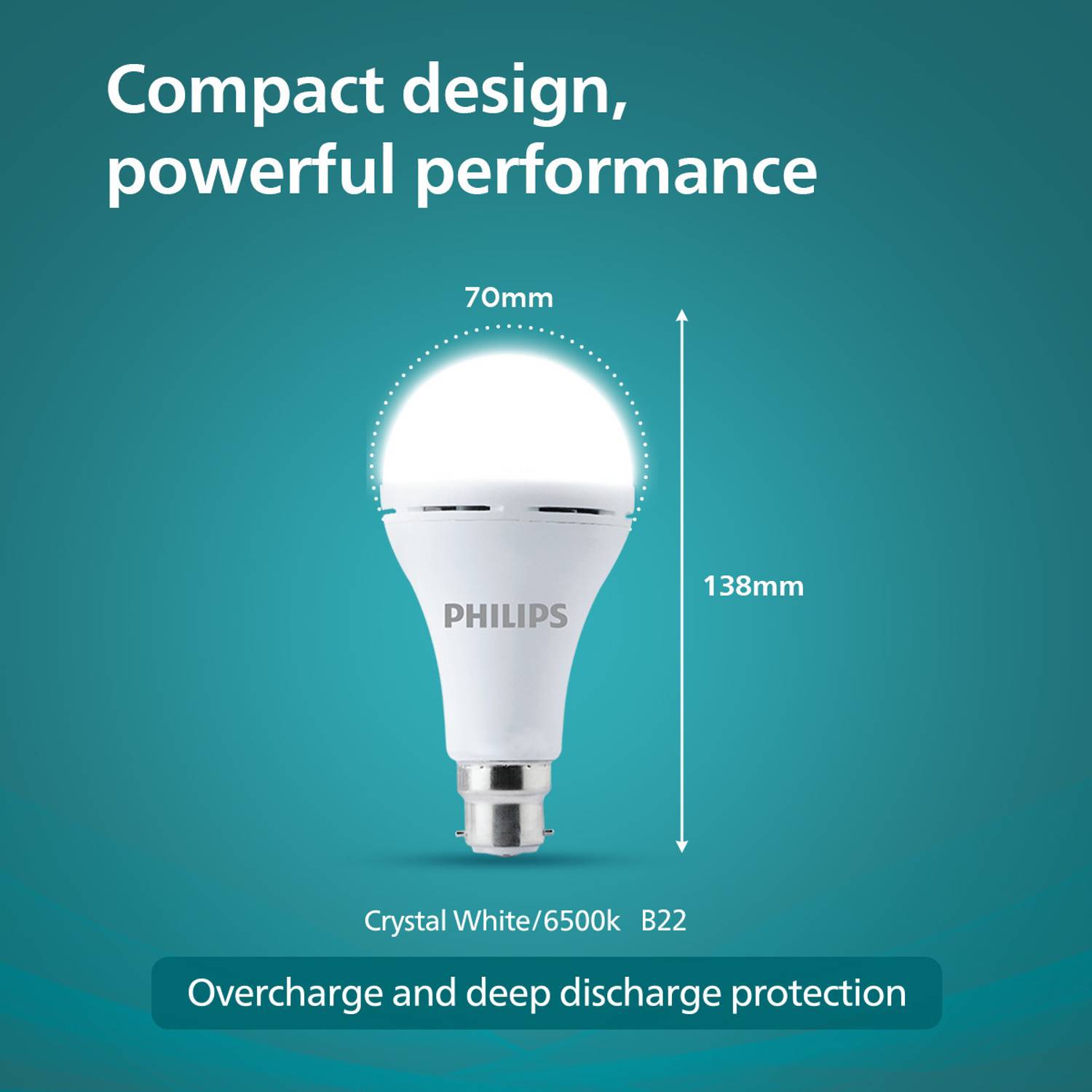 PHILIPS LED Emergency Bulb 13W CW B22 3hr - Image 3
