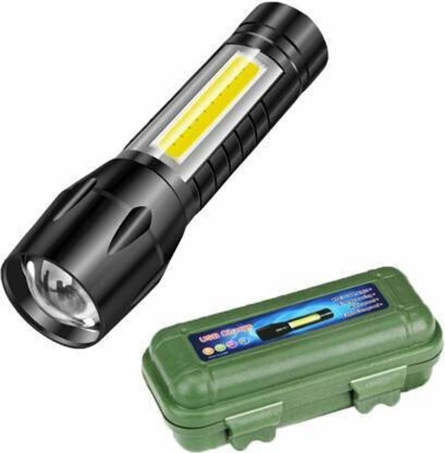 UNZAG Mini Pocket Torch For Camping Torch With Usb Charger Mini Camping Led Torch Mini 2 hrs Lantern Emergency Light