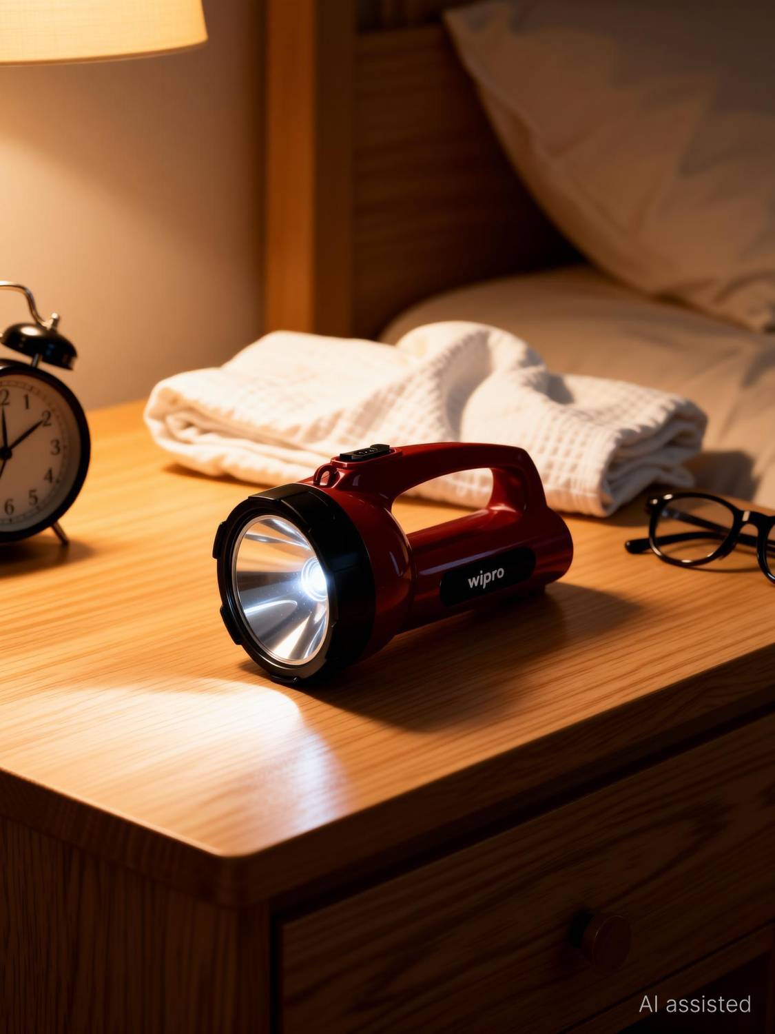 Wipro Emerald Plus LED rechargable 6 hrs Torch Emergency Light