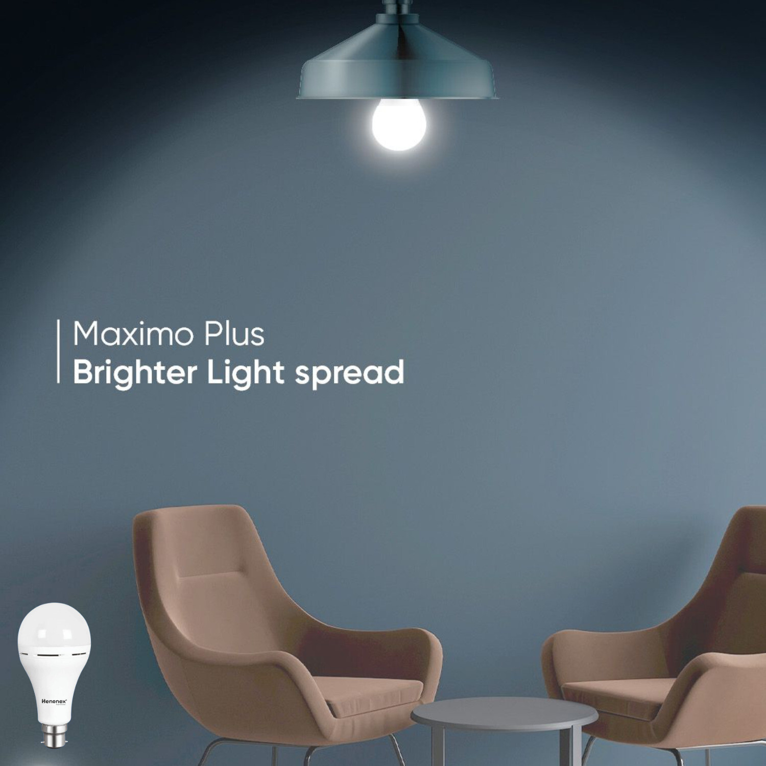 Image of Henonex Bulb Combo Pack of 2 | Rechargeable Emergency Lighting 2 hrs Bulb Emergency Light