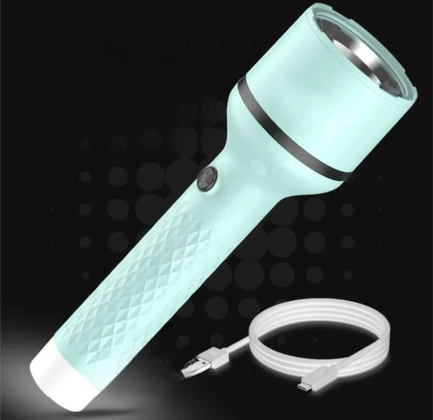 Image of Zeno volt Rock Light Torch Rechargeable LED Flashlight Long Distance Beam Range 4 hrs Torch Emergency Light