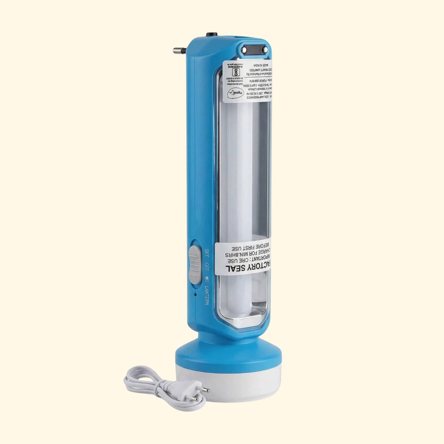 Pigeon Radiance Rechargeable LED Torch and 2-in-1 Lantern Emergency Light, 1800mAh at ₹550 (82% Off) – Flipkart