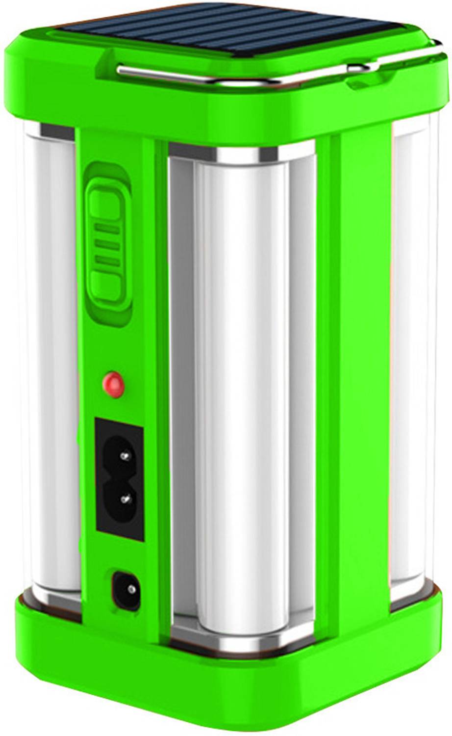FIRSTLIKE Rechargeable 4 Side Tube With 2 Multiple Mode Extra Bright DC / Solar Lantern 7 hrs Lantern Emergency Light