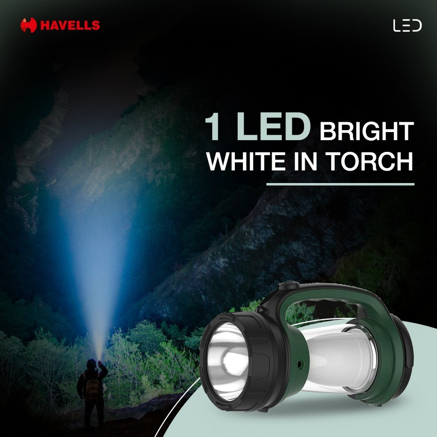 Image of HAVELLS Dazzle Plus Lantern Torch 5W 5 hrs Lantern Emergency Light