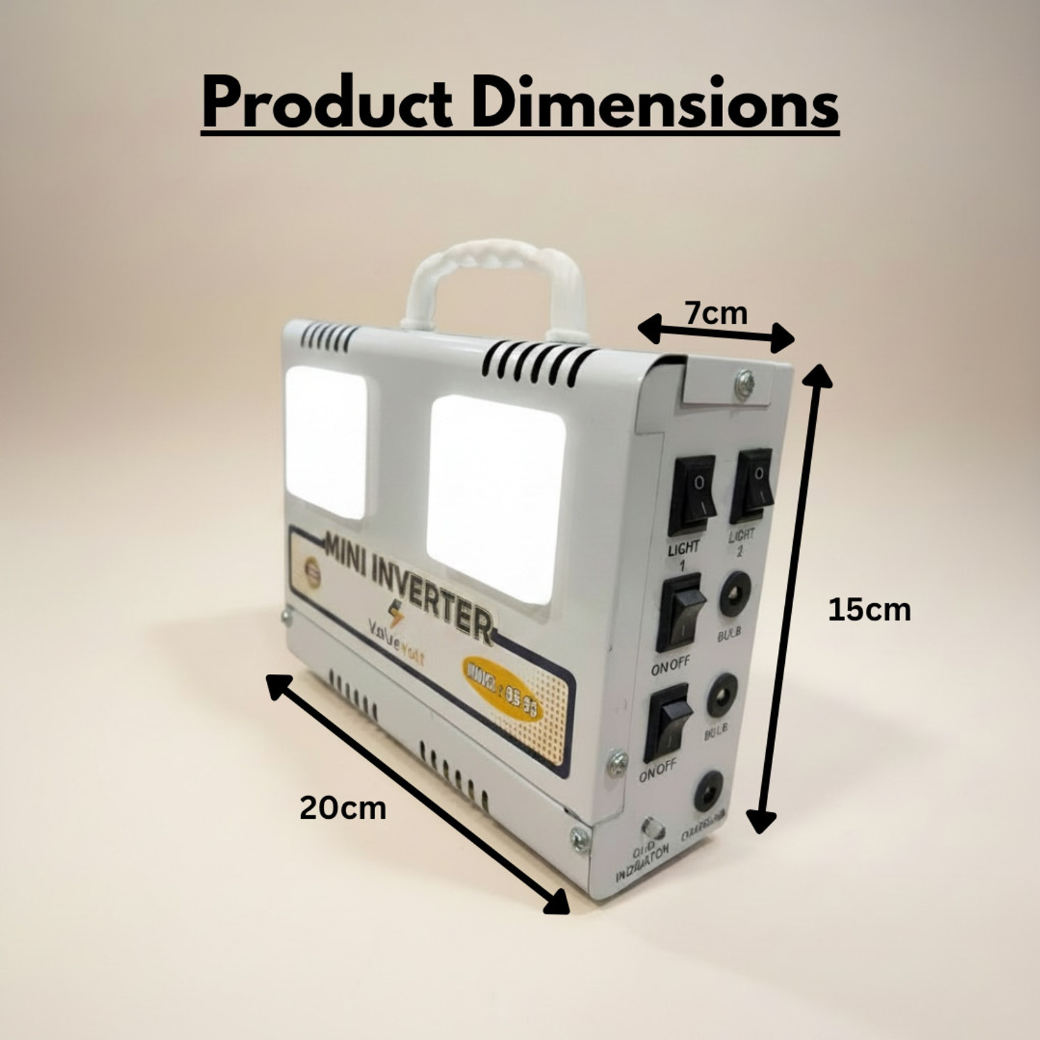 Image of Value Volt Mini Inverter 9595 8 hrs Flood Lamp Emergency Light
