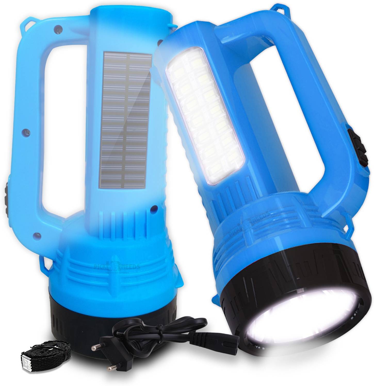 Pick Ur Needs Solar Rechargeable Long Range Torch Search 50w Laser+14SMD Side 6 hrs Torch Emergency Light