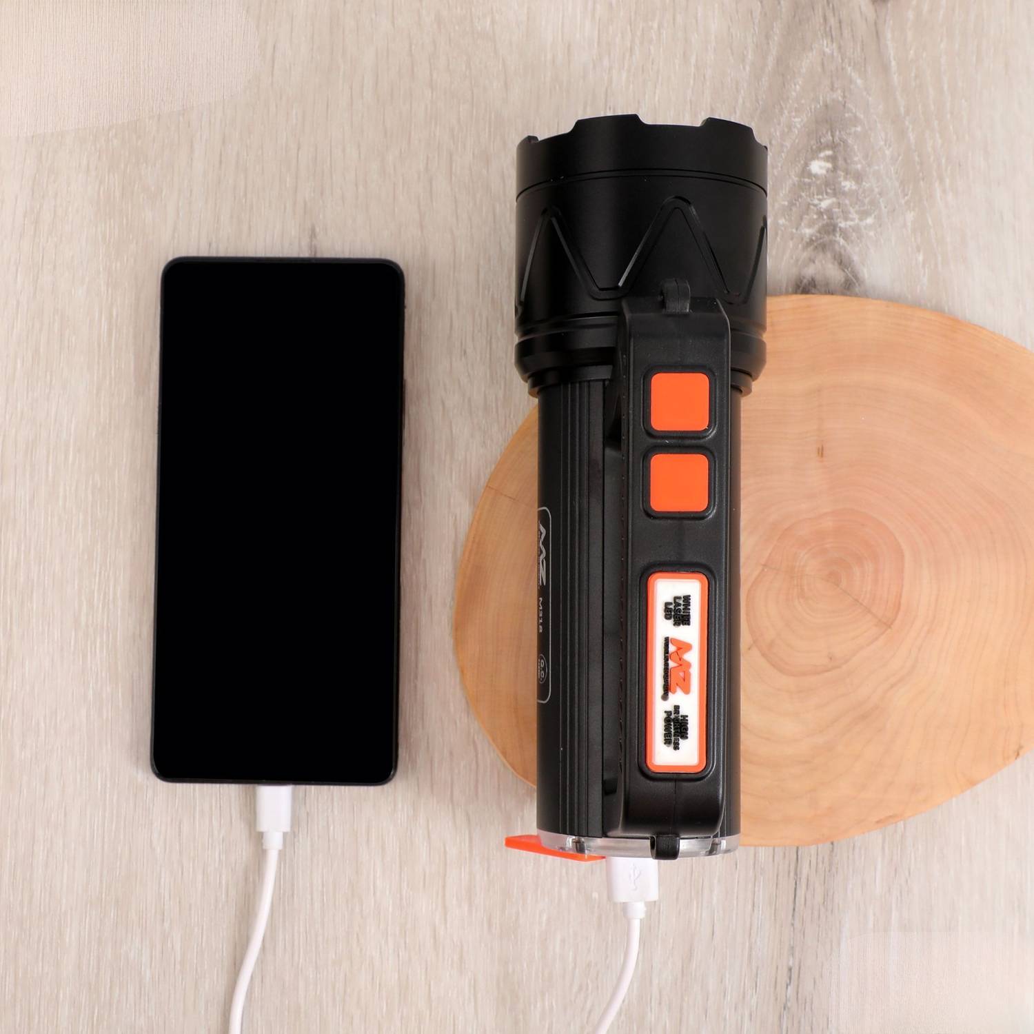 MZ M995 (RECHARGEABLE LED SEARCHLIGHT)Multifunctional Zoomable 5