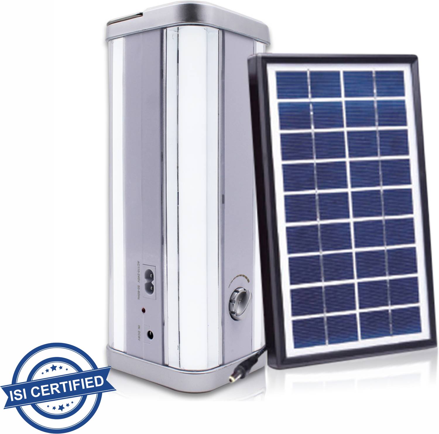 Pick Ur Needs 4 Side Tube Lantern Rechargeable With Solar Panel Home 8 hrs Lantern Emergency Light