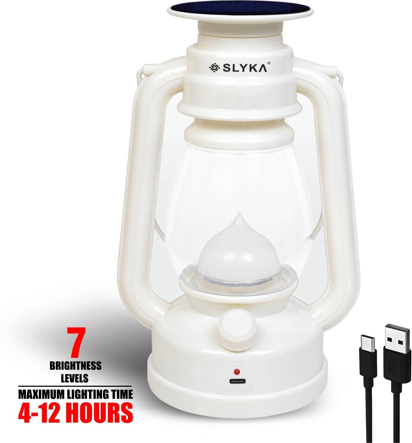 SLYKA Rechargeable & Portable Sturdy Lamp with Night Lamp Table L