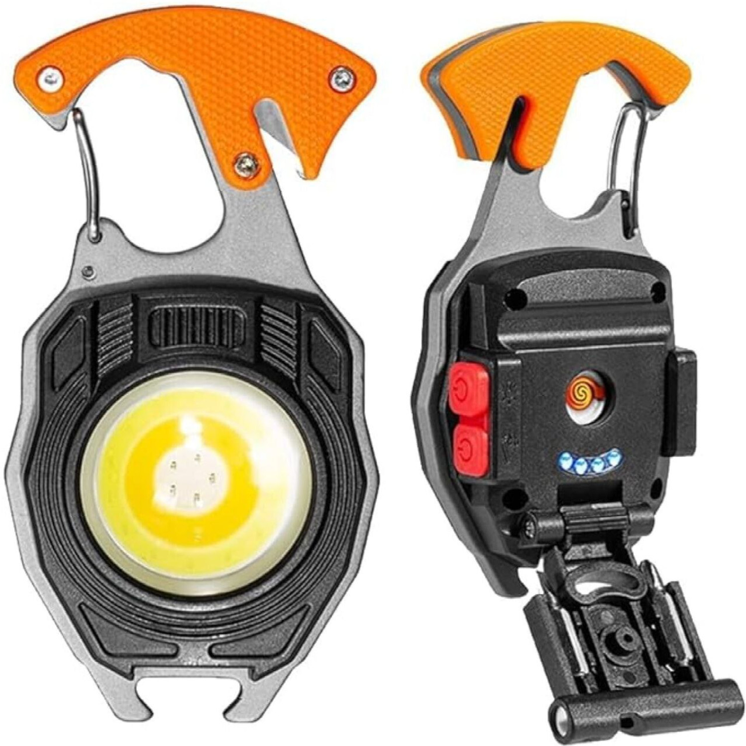 Image of Bistrodel Rechargeable Keychain LED Flashlight with Multi-Tools 3 hrs Torch Emergency Light