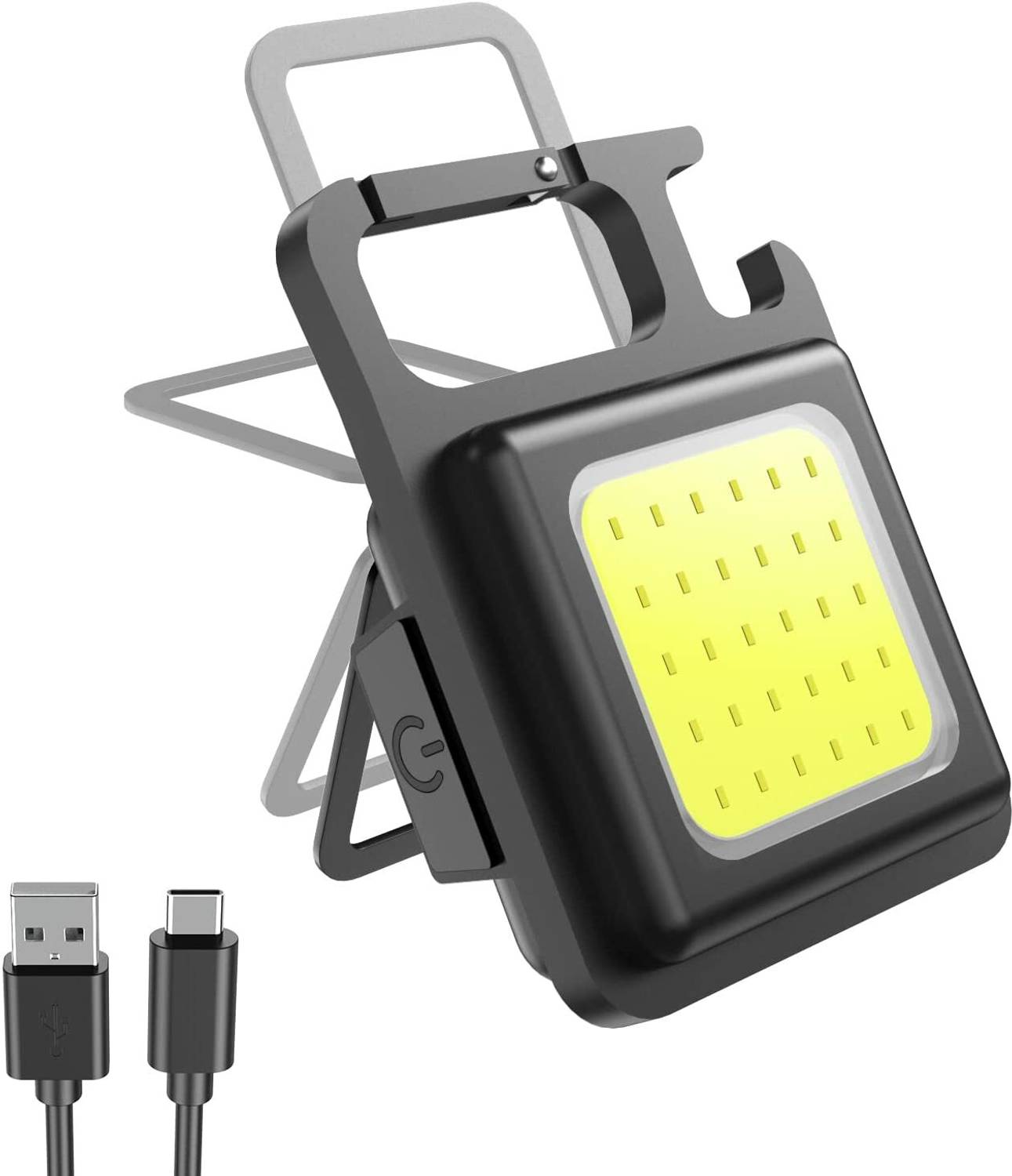ASTOUND Rechargeable Keychain Pocket Flashlight-1pc LED Front Light