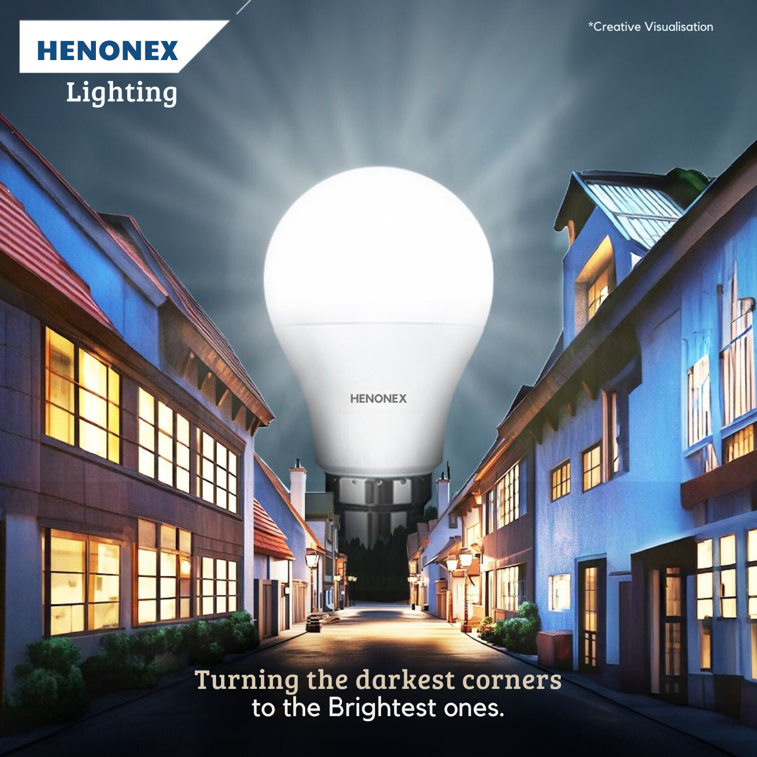 Image of Henonex Bulb Combo Pack of 2 | Rechargeable Emergency Lighting 2 hrs Bulb Emergency Light