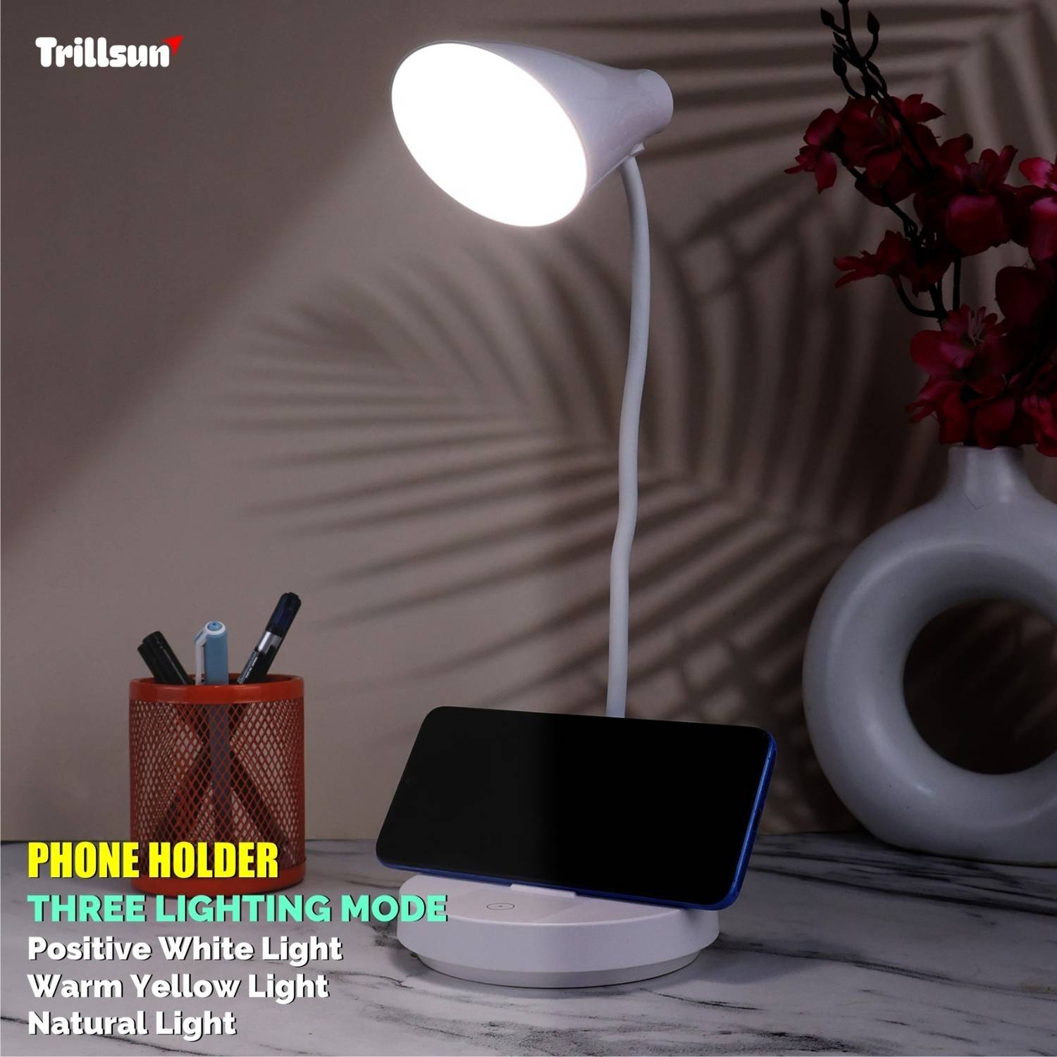 Trillsun Touch Control Multifunctional LED Lamp With Eye Protect