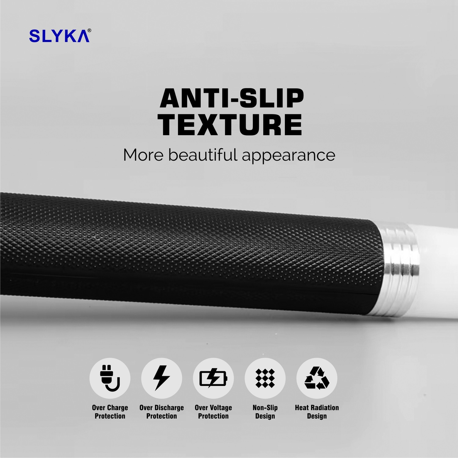 Image of SLYKA 100 Watt LED Torch with Emergency Tail Light Rechargeable torch Flood Lamp 10 hrs Lantern Emergency Light