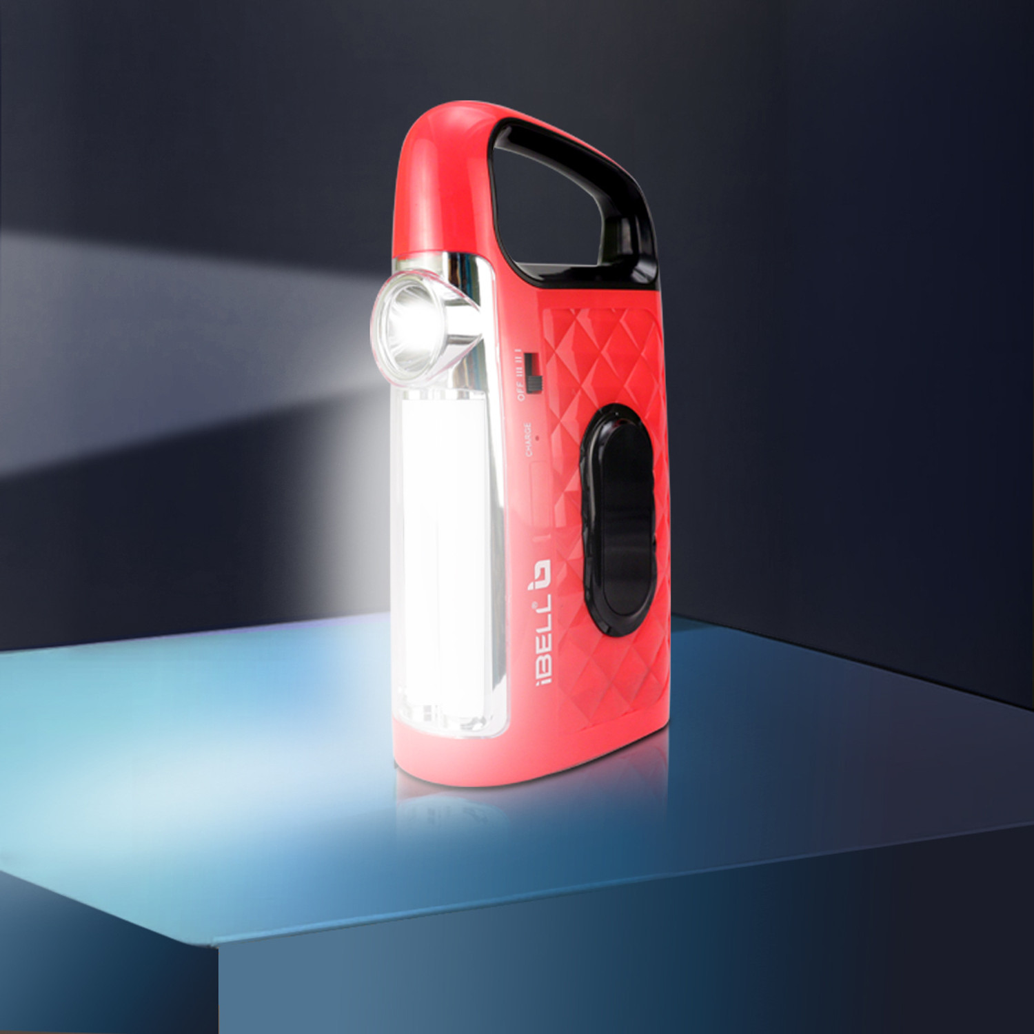 Image of iBELL EL8428SL 2-in-1 Emergency Light with Torch, Rechargeable LED Hand Lamp, 3 Modes 5 hrs Lantern Emergency Light
