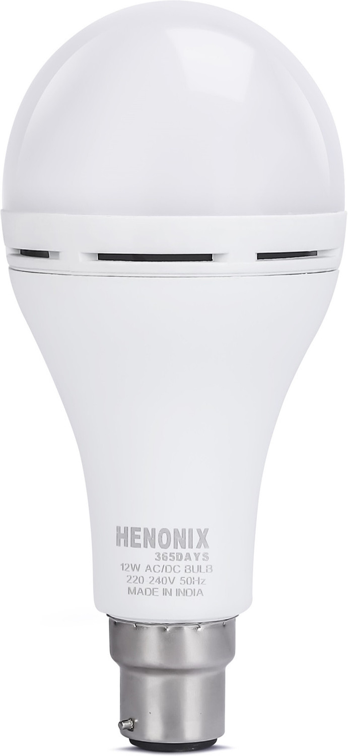 Image of HENONIX 12W Emergency LED Bulb with Built-in Battery Backup for Power Failures 4 hrs Bulb Emergency Light