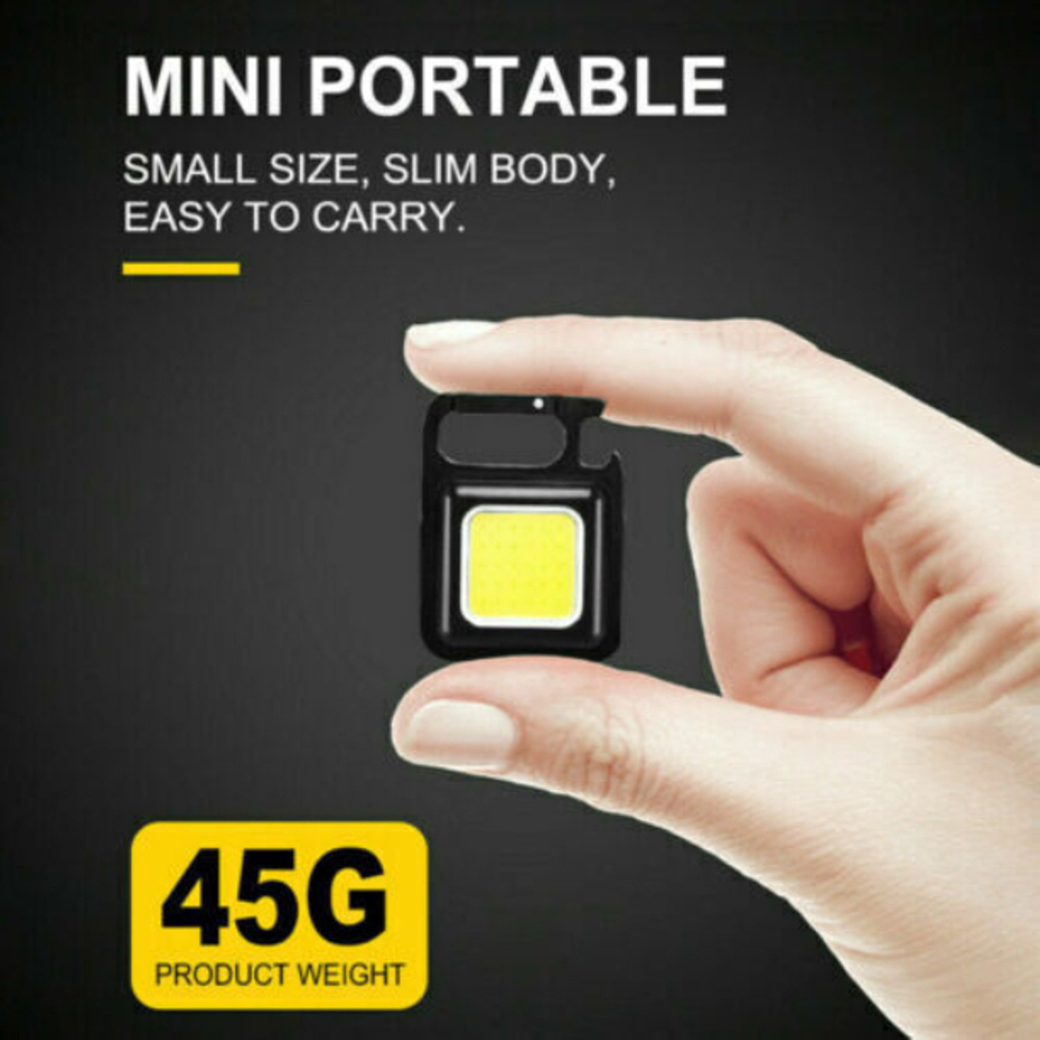 Image of ROAR AD 666A Mini LED Keychain 4 Light Mode Portable Pocket Light Bottle Opener Torch 2 hrs Lantern Emergency Light