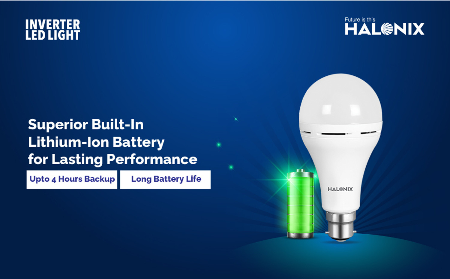 Image of HALONIX 14 W Inverter Round B22 D Inverter Bulb