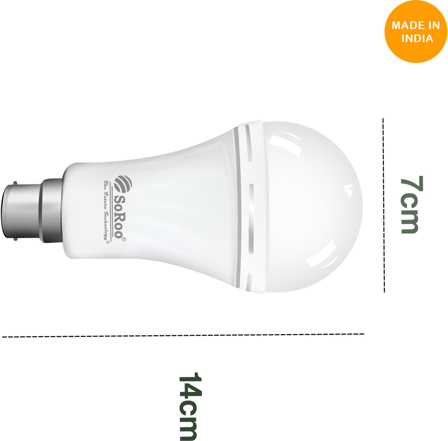 Image of SoRoo 1500mah SUNSHINE SERIES EMERGENCY BULB 6 hrs Bulb Emergency Light